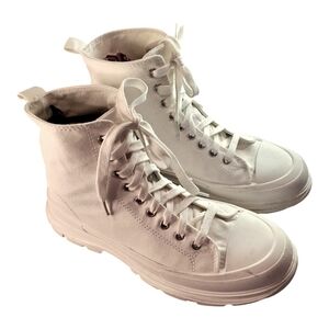 Sheln White High-Top Sneakers Size 9